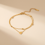 Milvanna-Rowena Gold Anklet