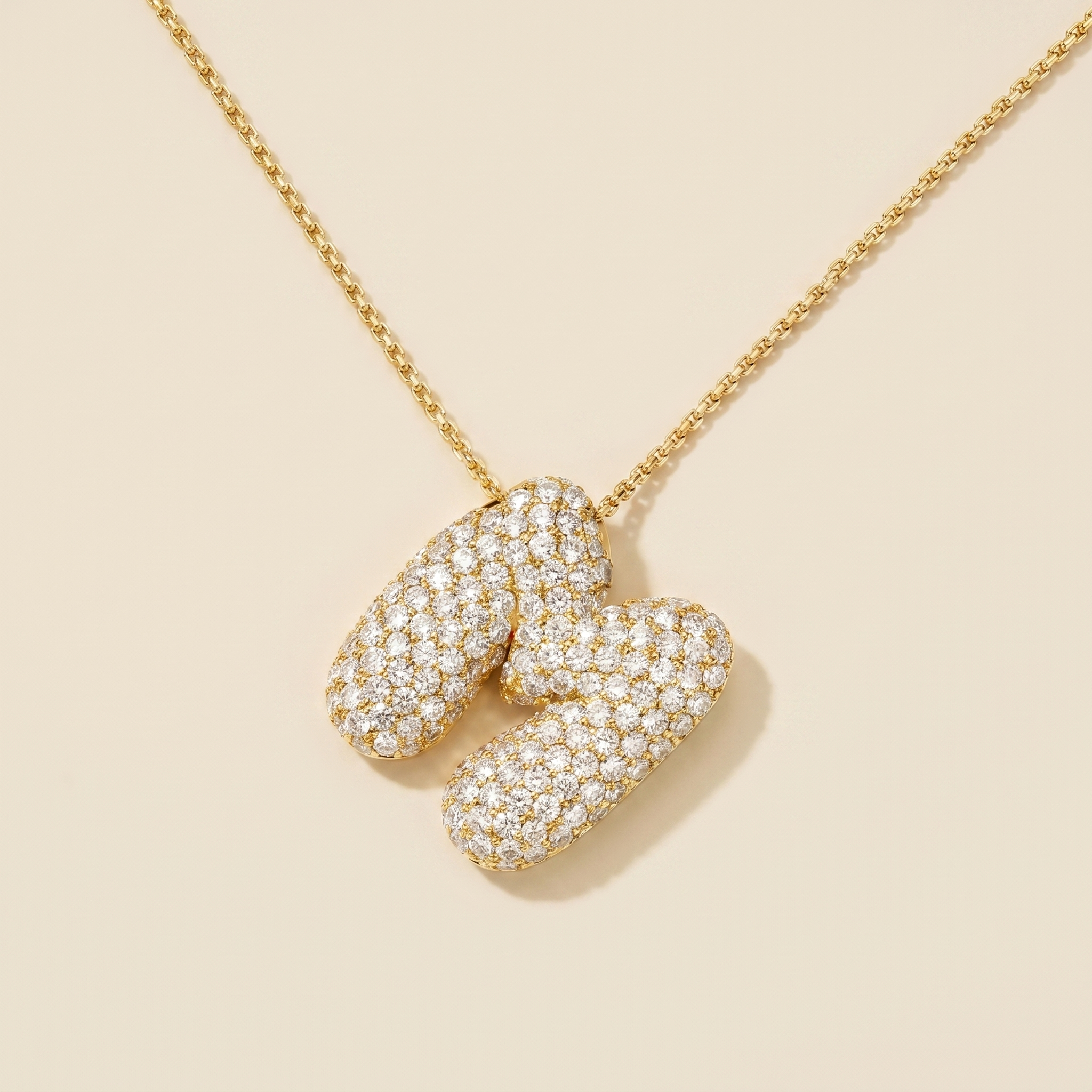 Milvanna-Bela Initial Name Necklace – Personalised 18K Gold Letter Pendant